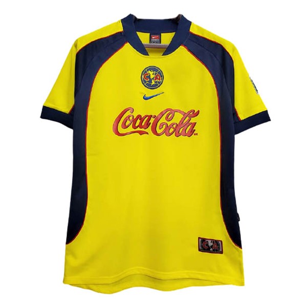 Camiseta América 1ª Retro 2001 2002 Amarillo